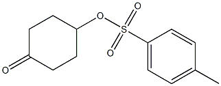 4-oxocyclohexyl 4-Methylbenzenesulfonate 化学構造式