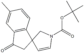 tert-butyl 5-Methyl-3-oxo-2,3-dihydrospiro[indene-1,3'-pyrrole]-1'(2'H)-carboxylate Structure