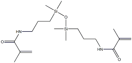 1,3-BIS(3-METHACRYLAMIDOPROPYL)TETRAMETHYLDISILOXANE Struktur