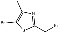 5-溴-2-(溴甲基)-4-甲基噻唑 结构式