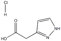 (1H-PYRAZOL-3-YL)-ACETIC ACID HYDROCHLORIDE,,结构式