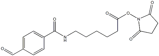 4-ForMylbenzoaMidohexanoic acid N-hydroxysucciniMide ester Structure