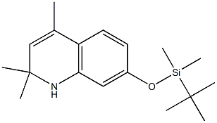 7-(tert-butyldiMethylsilyl)oxy-1,2-dihydro-2,2,4-triMethylquinoline Struktur
