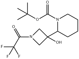 1415559-54-4 2-(3-羟基-1-(2,2,2-三氟乙酰基)氮杂环丁烷-3-基)哌啶-1-甲酸叔丁酯