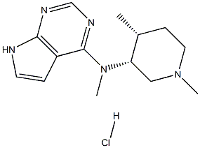N-((3R,4R)-1,4-diMethylpiperidin-3-yl)-N-Methyl-7H-pyrrolo[2,3-d]pyriMidin-4-aMine (Hydrochloride) Structure