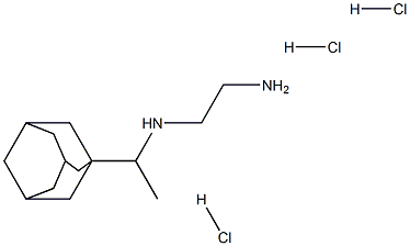 N1-(1-((3r,5r,7r)-adaMantan-1-yl)ethyl)ethane-1,2-diaMine trihydrochloride Struktur