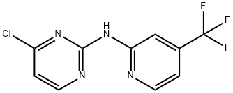 4-chloro-N-(4-(trifluoroMethyl)pyridin-2-yl)pyriMidin-2-aMine Structure