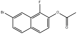 7-broMo-1-fluoronaphthalen-2-yl acetate,1799434-50-6,结构式