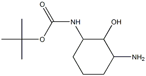 tert-butyl 3-aMino-2-hydroxycyclohexylcarbaMate,,结构式