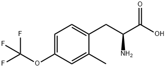 2-甲基-4-三氟甲氧基-DL-苯基丙氨酸 结构式