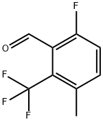 6-氟-3-甲基-2-(三氟甲基)苯甲醛 结构式