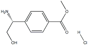 METHYL 4-((1R)-1-AMINO-2-HYDROXYETHYL)BENZOATE HCl Struktur