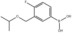 4-氟-3-(异丙氧基甲基)苯基硼酸 结构式