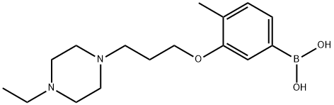 3-(3-(4-ethylpiperazin-1-yl)propoxy)-4-Methylphenylboronic acid Structure