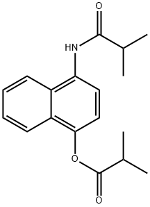 1,4-二异丁酰-4-氨基-1-萘酚, 1624260-34-9, 结构式