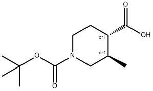 Trans-tert-butyl 3-aMino-4-Methylpiperidine-1-carboxylate Structure