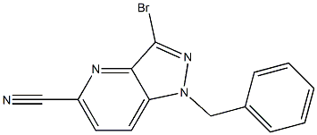 1-benzyl-3-broMo-1H-pyrazolo[4,3-b]pyridine-5-carbonitrile|