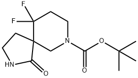 7-Boc-10,10-DIFLUORO-2,7-DIAZA-SPIRO[4.5]DECAN-1-ONE,1228630-96-3,结构式