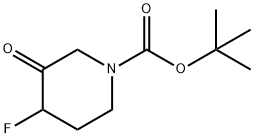 4-氟-3-氧代哌啶-1-甲酸叔丁酯,1334413-33-0,结构式