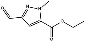 ethyl 3-forMyl-1-Methyl-1H-pyrazole-5-carboxylate Structure