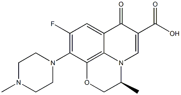 (R)-左氧氟沙星 结构式