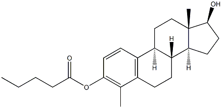 4-Methyl estradiol valerate Struktur