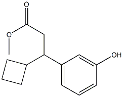 Methyl 3-Cyclobutyl-3-(3-hydroxyphenyl)propanoate Structure