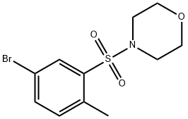 4-(5-broMo-2-Methylphenylsulfonyl)Morpholine Struktur