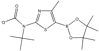 tert-butyl(4-Methyl-5-(4,4,5,5-tetraMethyl-[1,3,2]dioxaborolan-2-yl)-thiazol-2-yl)carbaMate Struktur