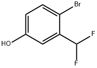 4-溴-3(二氟甲基)苯酚, 1261513-55-6, 结构式