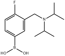 (3-((diisopropylaMino)Methyl)-4-fluorophenyl)boronic acid Struktur