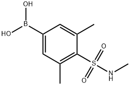 (3,5-diMethyl-4-(N-MethylsulfaMoyl)phenyl)boronic acid Structure