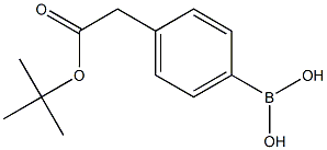 (4-(2-(tert-butoxy)-2-oxoethyl)phenyl)boronic acid 化学構造式
