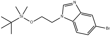 5-broMo-1-(2-((tert-butyldiMethylsilyl)oxy)ethyl)-1H-benzo[d]iMidazole Structure