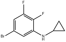 5-broMo-N-cyclopropyl-2,3-difluoroaniline Structure