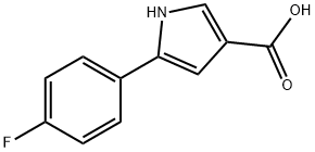5-(4-Fluoro-phenyl)-1H-pyrrole-3-carboxylic acid Structure