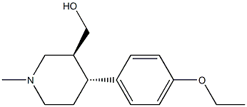 ((3S,4R)-4-(4-Ethoxyphenyl)-1-Methylpiperidin-3-yl)Methanol Structure