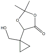 5-(1-(HydroxyMethyl)cyclopropyl)-2,2-diMethyl-1,3-dioxolan-4-one Structure