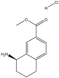 (R)-Methyl 8-aMino-5,6,7,8-tetrahydronaphthalene-2-carboxylate hydrochloride Struktur