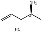 (S)-pent-4-en-2-aMine hydrochloride 化学構造式