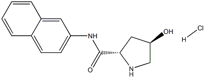 trans-L-4-Hydroxyproline b-naphthylaMide hydrochloride Structure