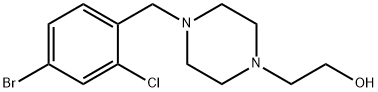 2-(4-(4-broMo-2-chlorobenzyl)piperazin-1-yl)ethanol Struktur