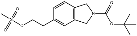 tert-butyl 5-(2-((Methylsulfonyl)oxy)ethyl)isoindoline-2-carboxylate Structure