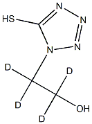 2-(5-Mercaptotetrazole-1-yl)ethanol-d4 Structure