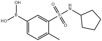 (3-(N-cyclopentylsulfaMoyl)-4-Methylphenyl)boronic acid Structure