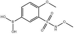 (4-甲氧基-3-(N-甲氧基氨磺酰)苯基)硼酸, 1704095-83-9, 结构式
