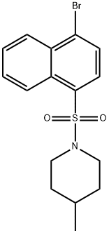 1-((4-bromonaphthalen-1-yl)sulfonyl)-4-methylpiperidine Structure