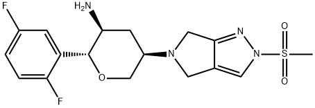 オマリグリプチン 化学構造式