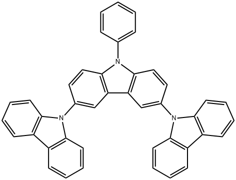 9-苯基-9-H-3,6,9-三咔唑,211685-96-0,结构式