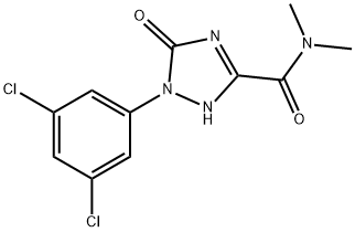 1-(3,5-DICHLOROPHENYL)-N,N-DIMETHYL-5-OXO-2,5-DIHYDRO-1H-1,2,4-TRIAZOLE-3-CARBOXAMIDE,1000574-30-0,结构式